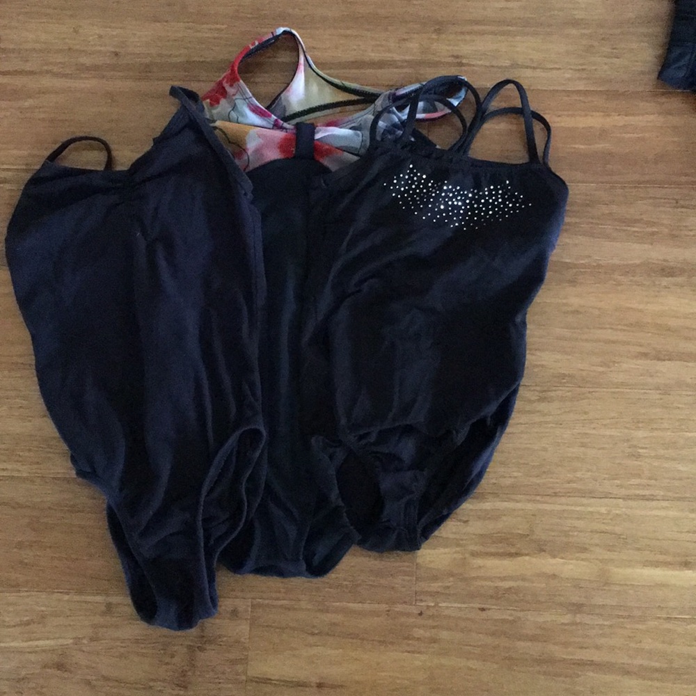 3 cute ballet leotards for dance.